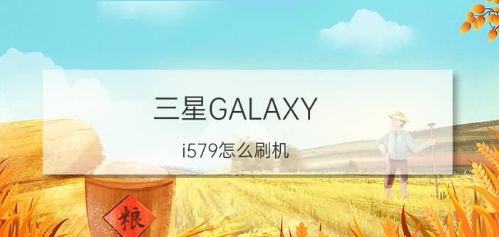 三星GALAXY i579怎么刷机